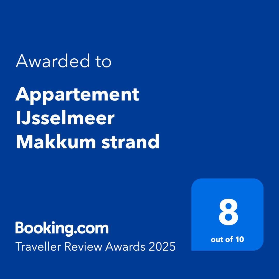 Appartement Ijsselmeer Makkum Strand Bagian luar foto
